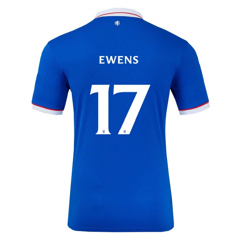 Danxen Hombre Camiseta Sarah Ewens #17 Azul Blanco 1ª Equipación 2025/26 La Camisa México
