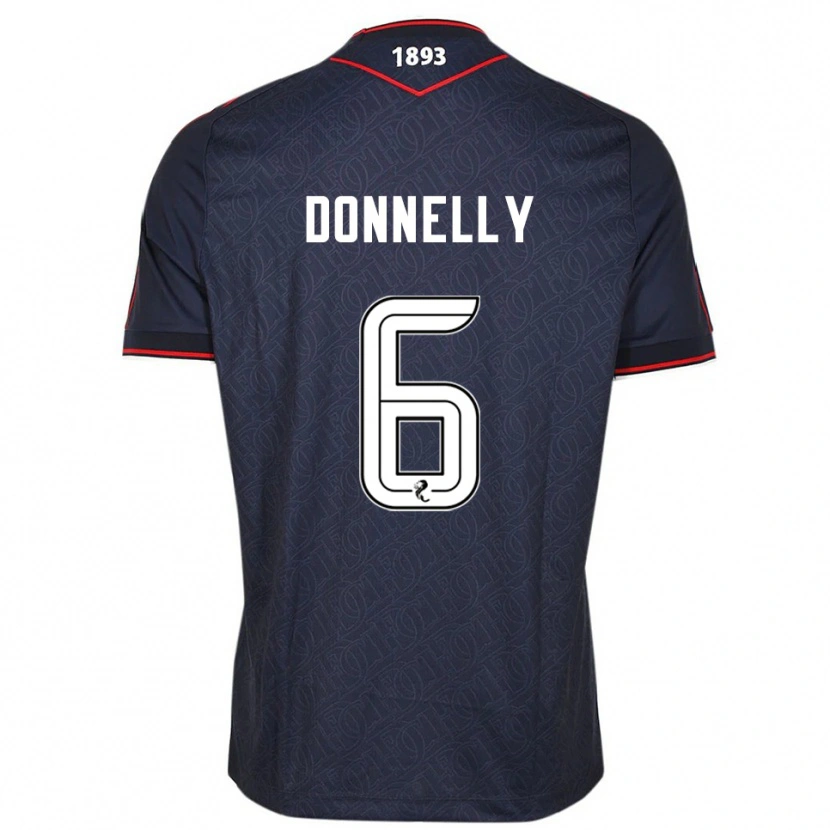 Danxen Hombre Camiseta Aaron Donnelly #6 Azul Marino Blanco 1ª Equipación 2025/26 La Camisa México