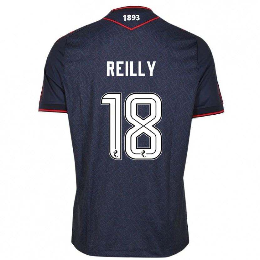 Danxen Hombre Camiseta Charlie Reilly #18 Azul Marino Blanco 1ª Equipación 2025/26 La Camisa México