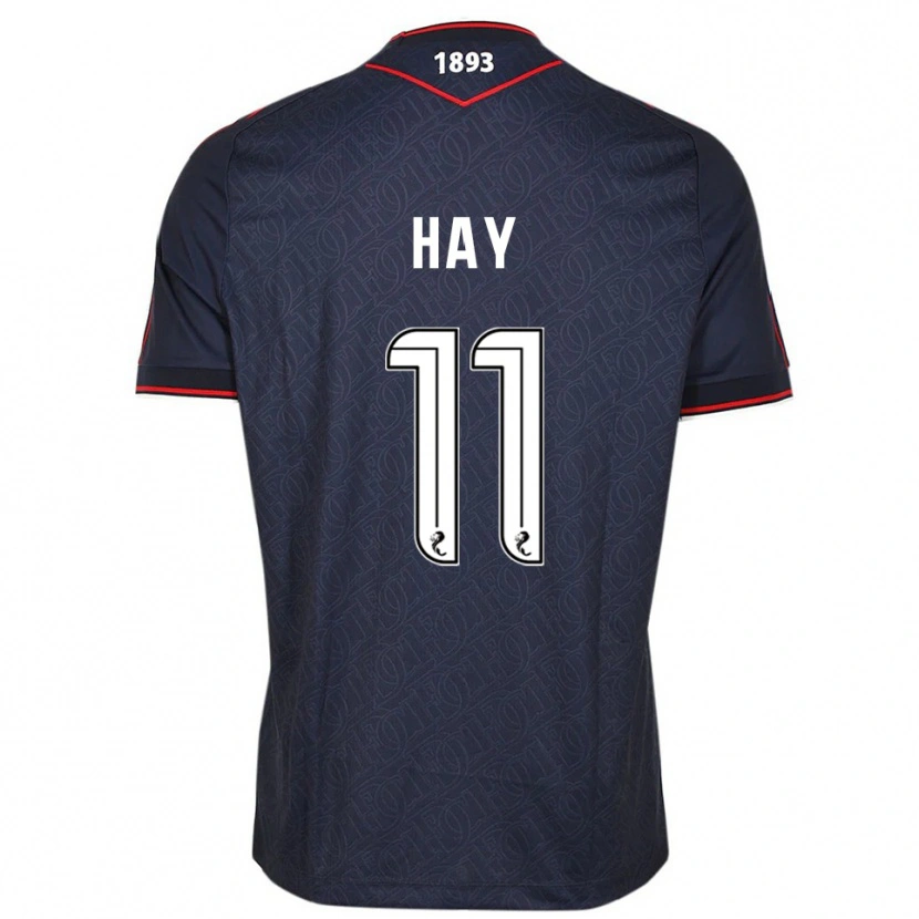 Danxen Hombre Camiseta Ashley Hay #11 Azul Marino Blanco 1ª Equipación 2025/26 La Camisa México