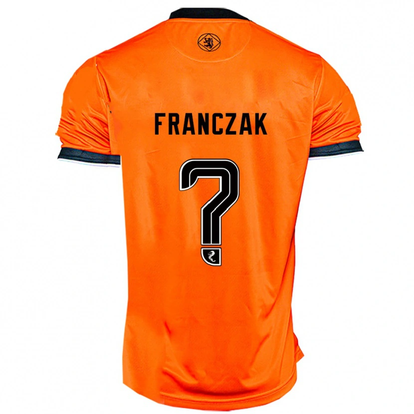 Danxen Hombre Camiseta Emil Franczak #0 Naranja Negro 1ª Equipación 2025/26 La Camisa México