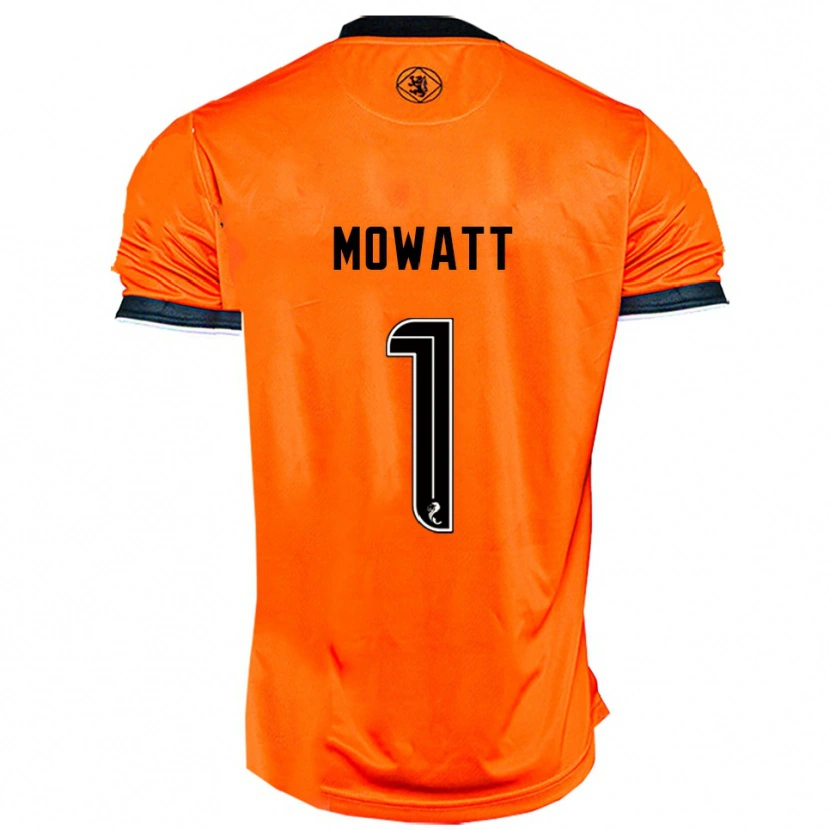 Danxen Hombre Camiseta Beth Mowatt #1 Naranja Negro 1ª Equipación 2025/26 La Camisa México