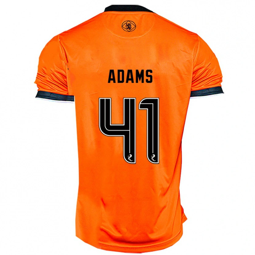 Danxen Hombre Camiseta Ruairidh Adams #41 Naranja Negro 1ª Equipación 2025/26 La Camisa México