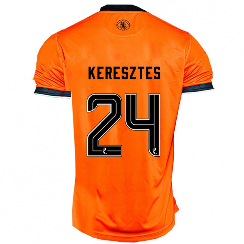 Danxen Hombre Camiseta Krisztián Keresztes #24 Naranja Negro 1ª Equipación 2025/26 La Camisa México