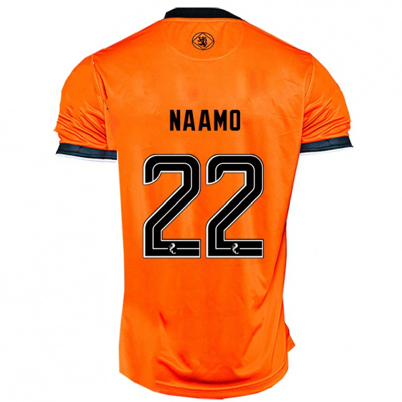 Danxen Hombre Camiseta Dario Naamo #22 Naranja Negro 1ª Equipación 2025/26 La Camisa México