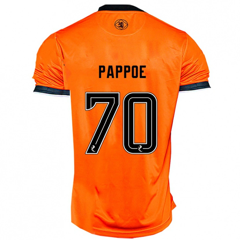 Danxen Hombre Camiseta Isaac Pappoe #70 Naranja Negro 1ª Equipación 2025/26 La Camisa México
