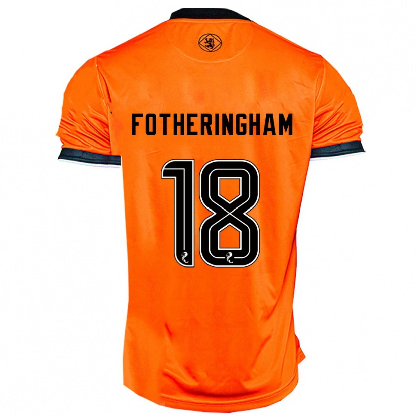 Danxen Hombre Camiseta Kai Fotheringham #18 Naranja Negro 1ª Equipación 2025/26 La Camisa México