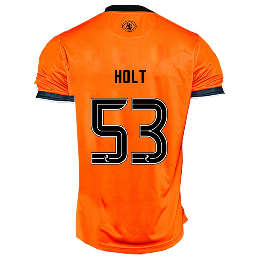Danxen Hombre Camiseta Josh Holt #53 Naranja Negro 1ª Equipación 2025/26 La Camisa México
