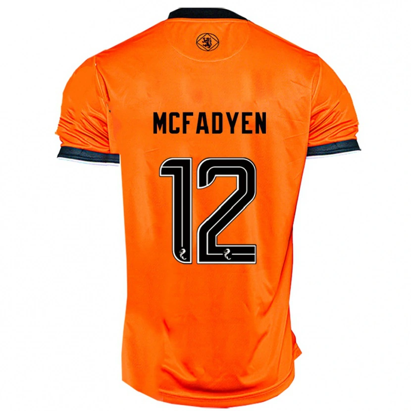Danxen Hombre Camiseta Stacey Mcfadyen #12 Naranja Negro 1ª Equipación 2025/26 La Camisa México
