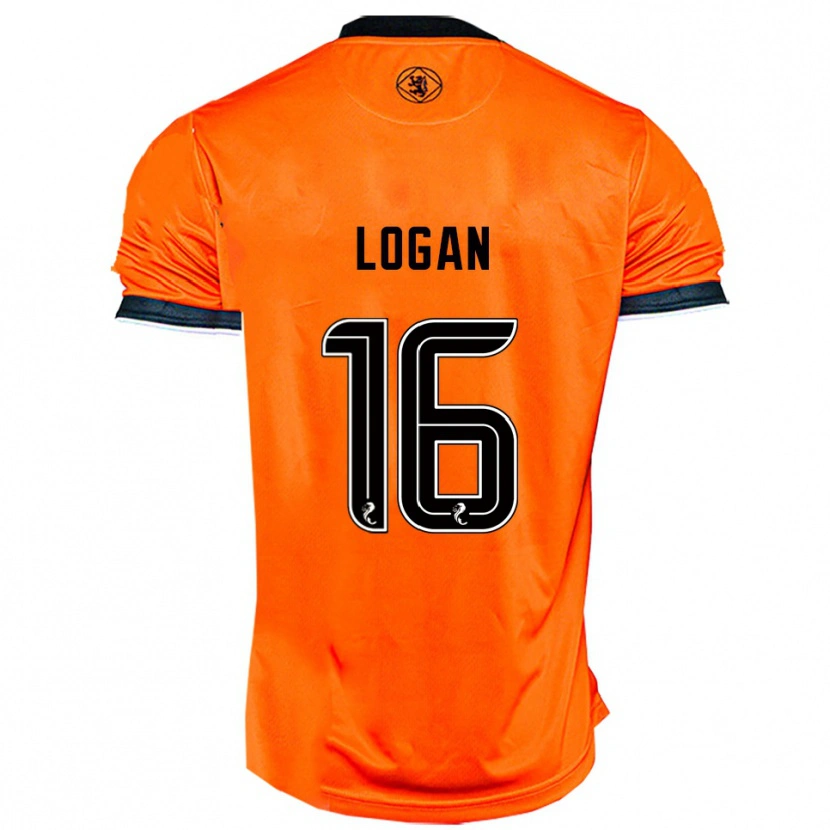 Danxen Hombre Camiseta Alex Logan #16 Naranja Negro 1ª Equipación 2025/26 La Camisa México