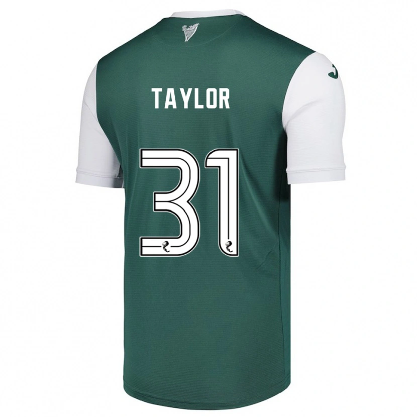 Danxen Hombre Camiseta Linzi Taylor #31 Verde Blanco 1ª Equipación 2025/26 La Camisa México