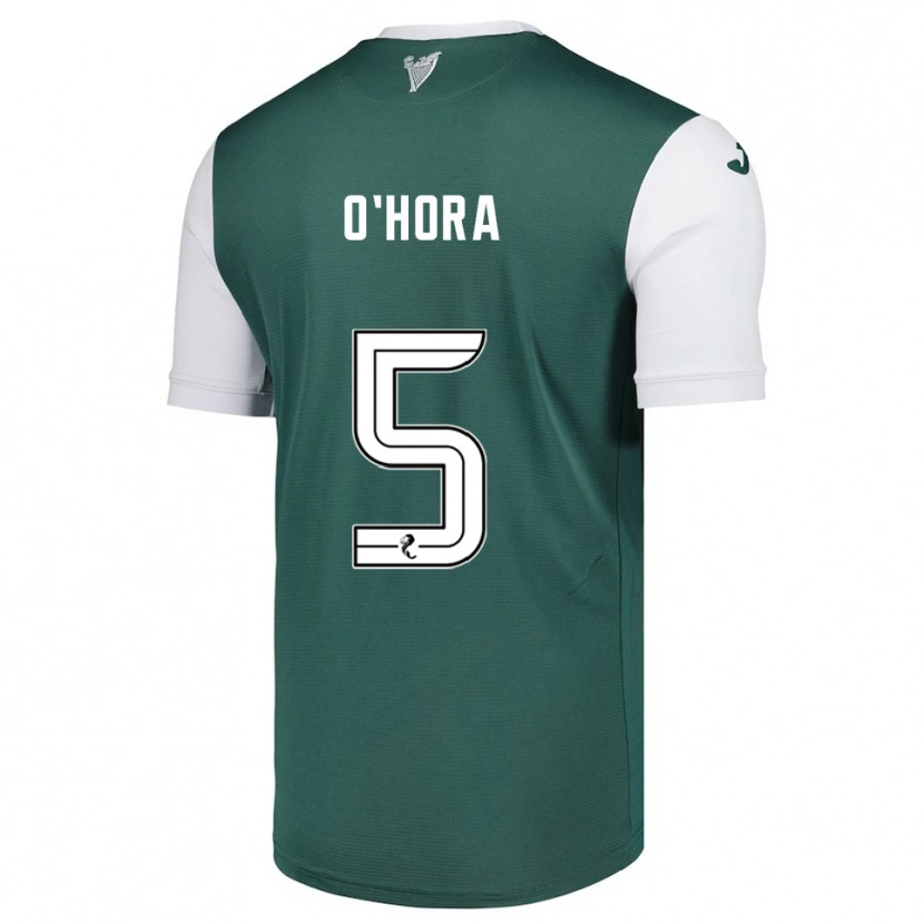 Danxen Hombre Camiseta Warren O'hora #5 Verde Blanco 1ª Equipación 2025/26 La Camisa México