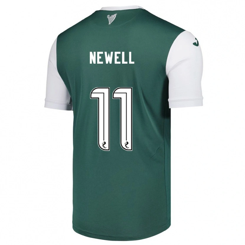Danxen Hombre Camiseta Joe Newell #11 Verde Blanco 1ª Equipación 2025/26 La Camisa México