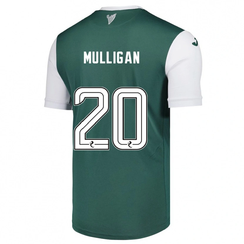 Danxen Hombre Camiseta Josh Mulligan #20 Verde Blanco 1ª Equipación 2025/26 La Camisa México