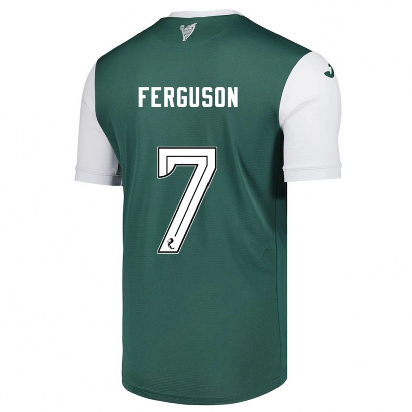 Danxen Hombre Camiseta Abbie Ferguson #7 Verde Blanco 1ª Equipación 2025/26 La Camisa México