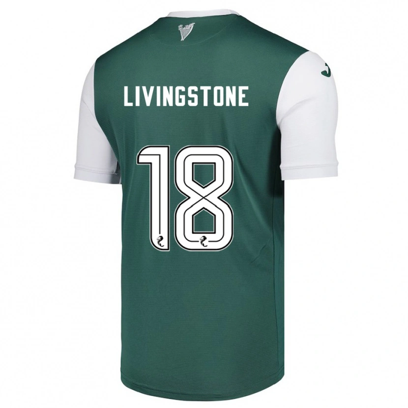 Danxen Hombre Camiseta Rosie Livingstone #18 Verde Blanco 1ª Equipación 2025/26 La Camisa México