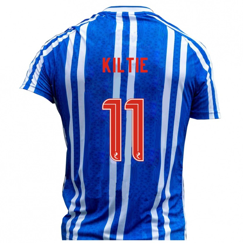 Danxen Hombre Camiseta Greg Kiltie #11 Azul Blanco 1ª Equipación 2025/26 La Camisa México