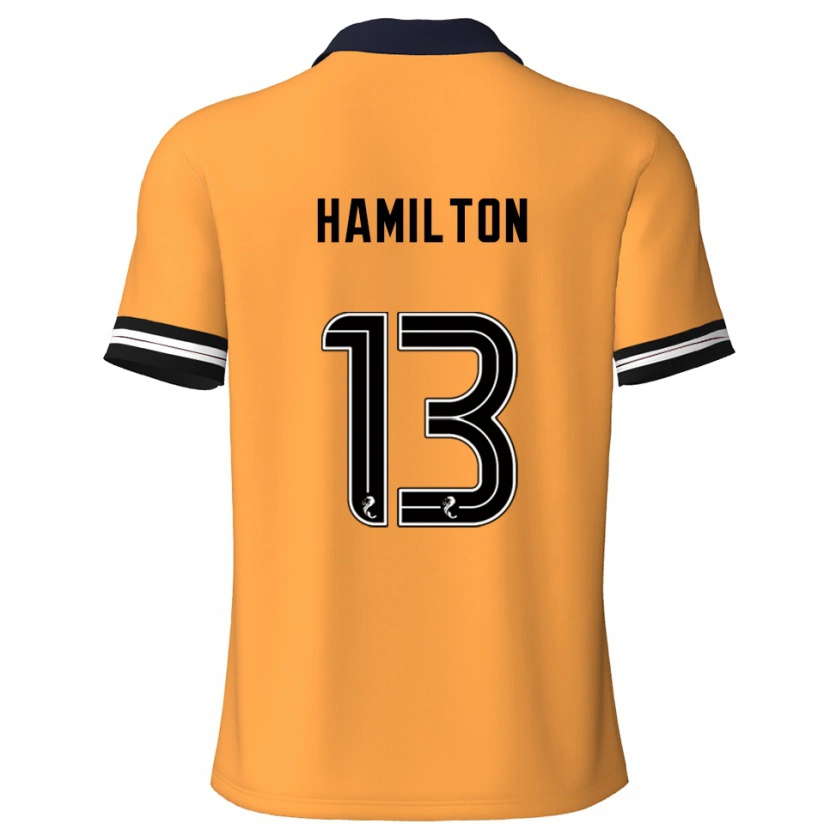 Danxen Hombre Camiseta Jack Hamilton #13 Amarillo Negro 1ª Equipación 2025/26 La Camisa México