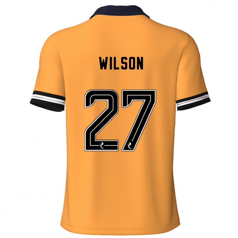 Danxen Hombre Camiseta Danny Wilson #27 Amarillo Negro 1ª Equipación 2025/26 La Camisa México