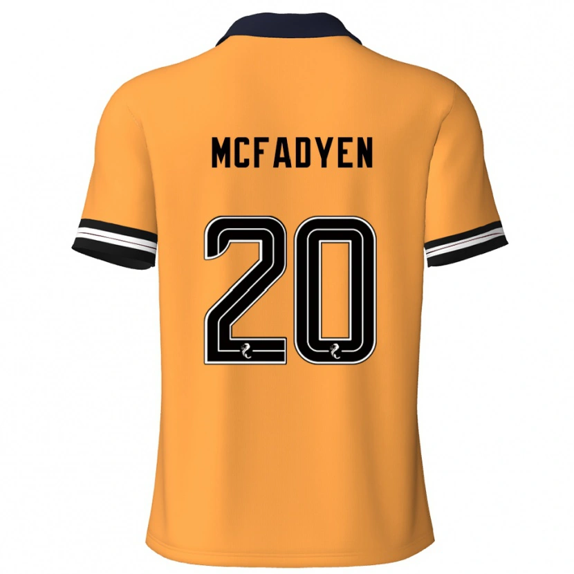 Danxen Hombre Camiseta Emma Mcfadyen #20 Amarillo Negro 1ª Equipación 2025/26 La Camisa México