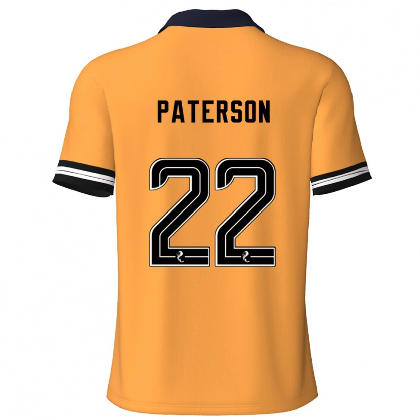 Danxen Hombre Camiseta Maura Paterson #22 Amarillo Negro 1ª Equipación 2025/26 La Camisa México