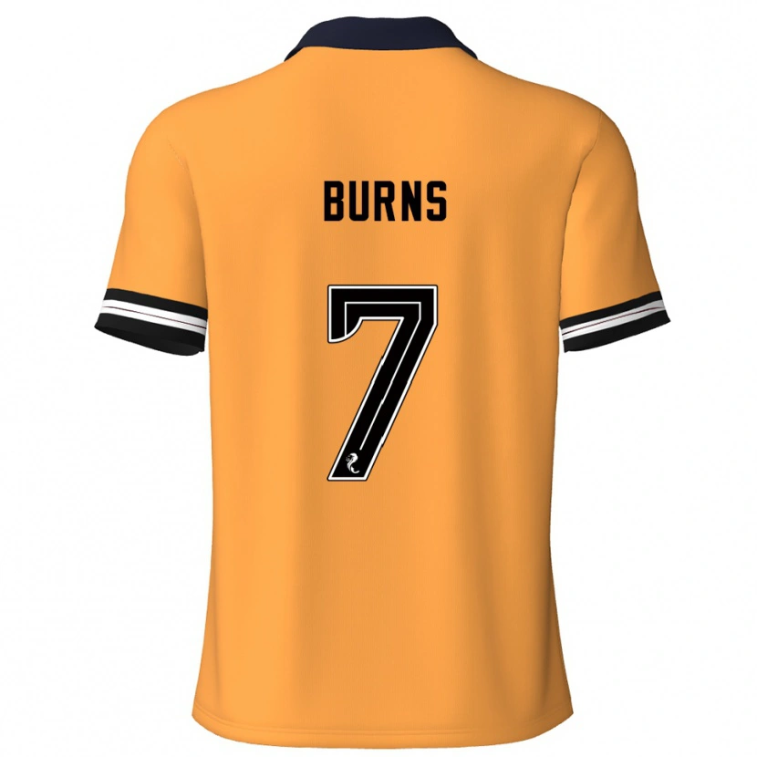 Danxen Hombre Camiseta Erin Burns #7 Amarillo Negro 1ª Equipación 2025/26 La Camisa México