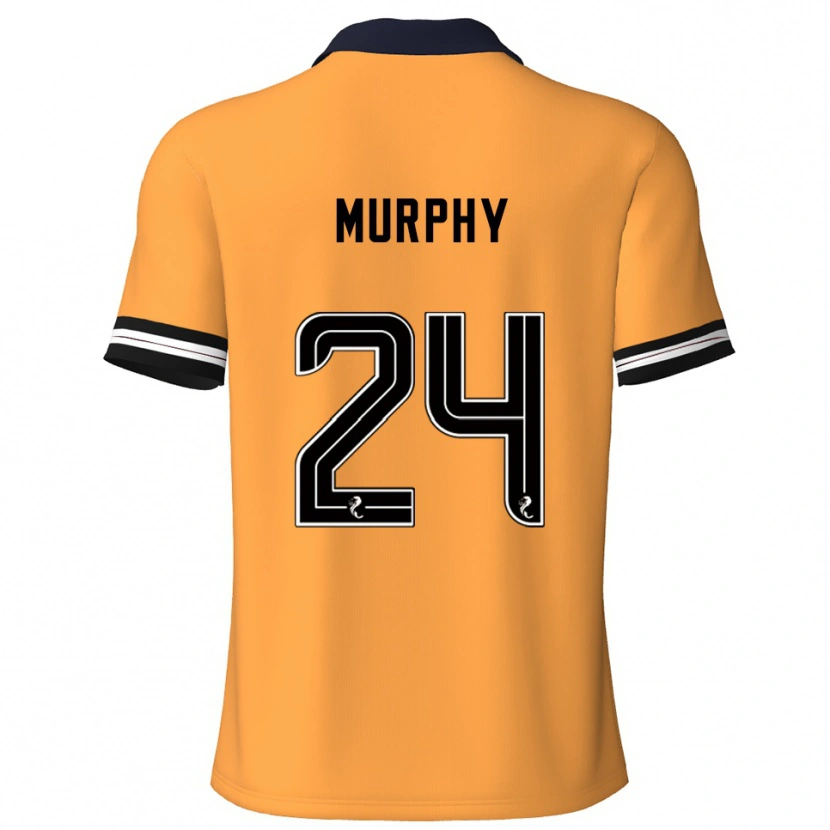 Danxen Hombre Camiseta Jessica Murphy #24 Amarillo Negro 1ª Equipación 2025/26 La Camisa México