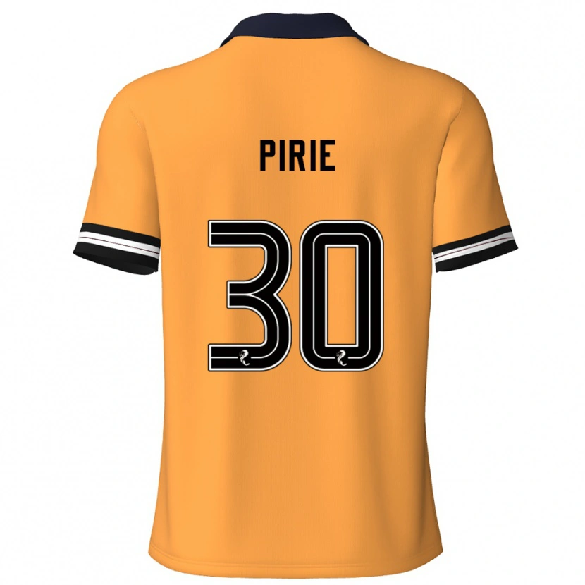 Danxen Hombre Camiseta Rachel Pirie #30 Amarillo Negro 1ª Equipación 2025/26 La Camisa México