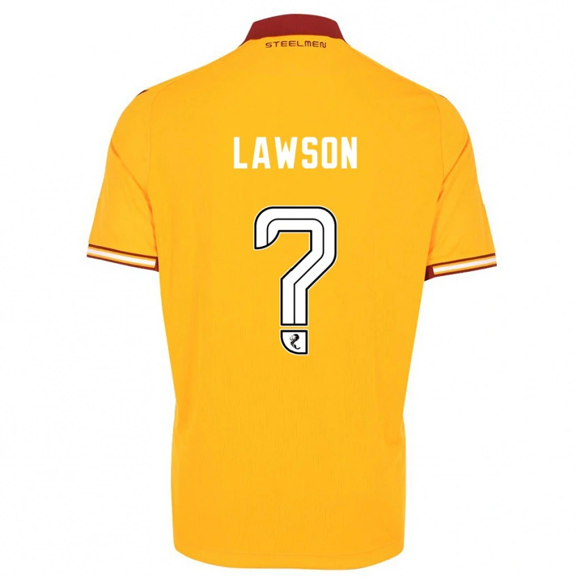 Danxen Hombre Camiseta Nathan Lawson #0 Amarillo Borgoña 1ª Equipación 2025/26 La Camisa México