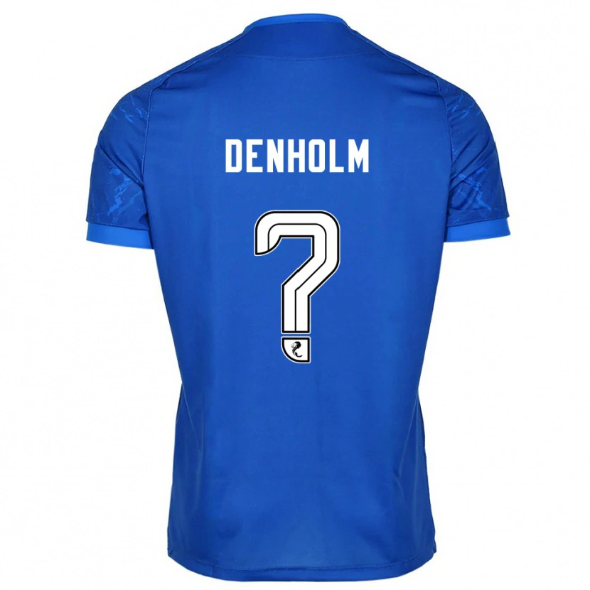 Danxen Hombre Camiseta Ben Denholm #0 Azul Blanco 1ª Equipación 2025/26 La Camisa México