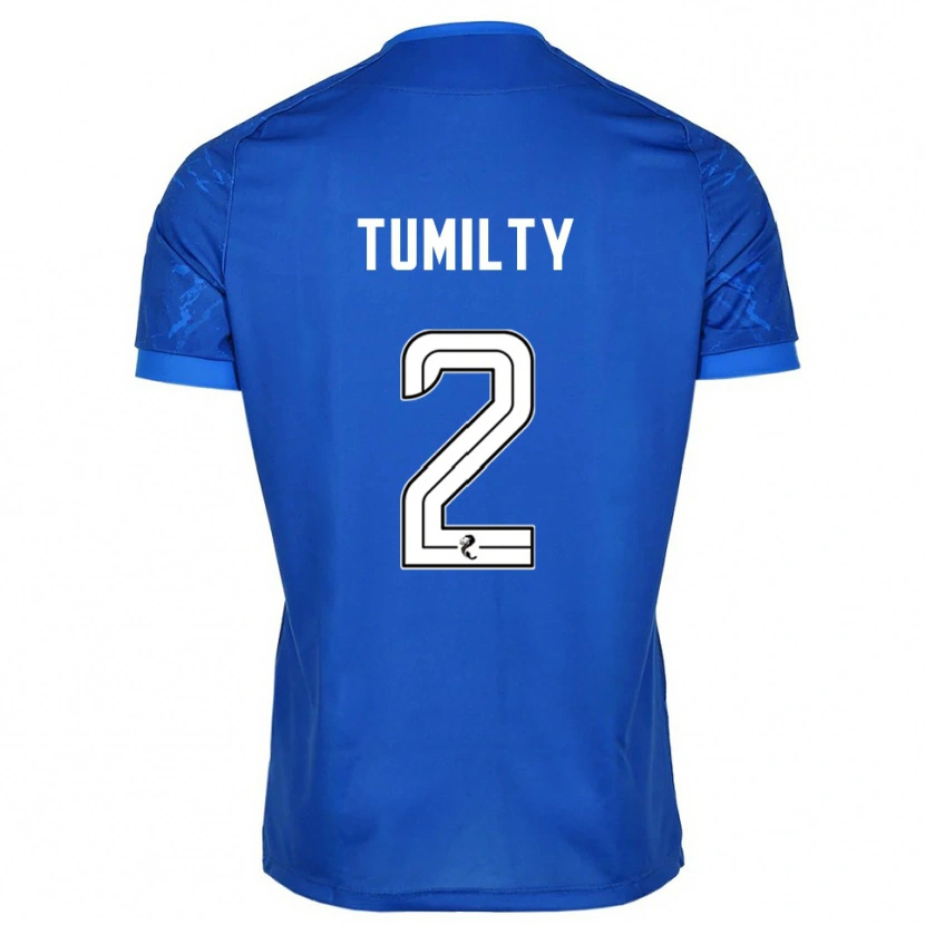 Danxen Hombre Camiseta Reghan Tumilty #2 Azul Blanco 1ª Equipación 2025/26 La Camisa México
