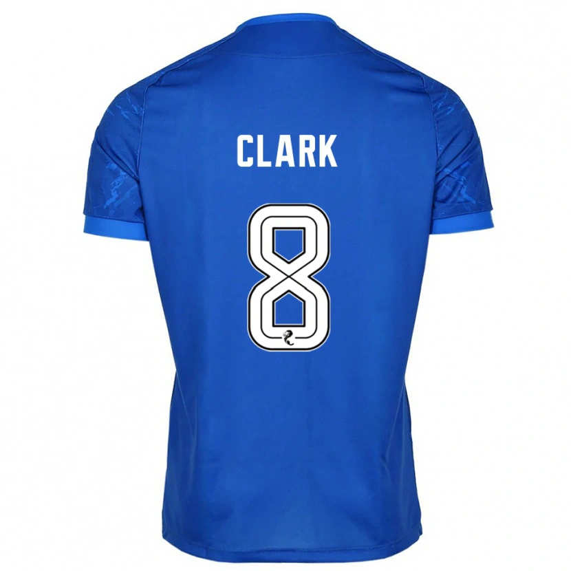 Danxen Hombre Camiseta Hannah Clark #8 Azul Blanco 1ª Equipación 2025/26 La Camisa México