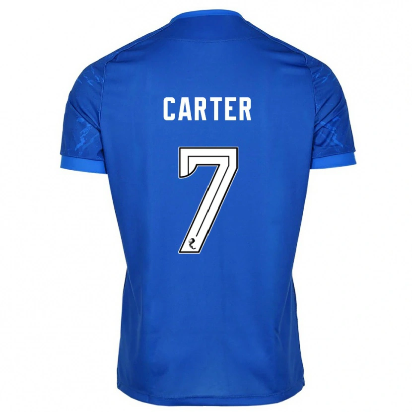 Danxen Hombre Camiseta Nicole Carter #7 Azul Blanco 1ª Equipación 2025/26 La Camisa México