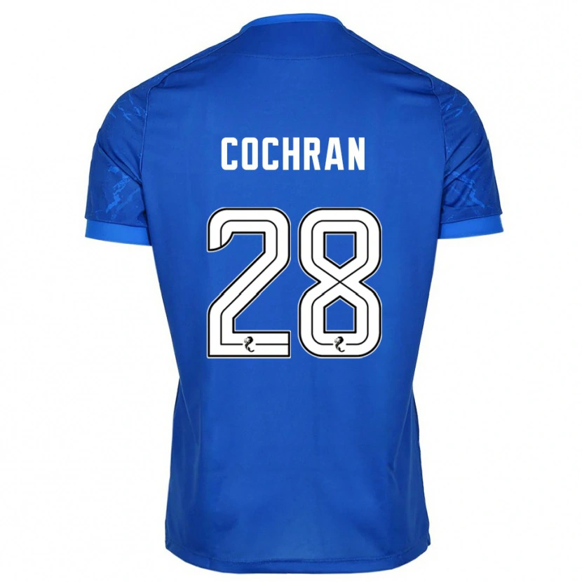 Danxen Hombre Camiseta Bobby Cochran #28 Azul Blanco 1ª Equipación 2025/26 La Camisa México