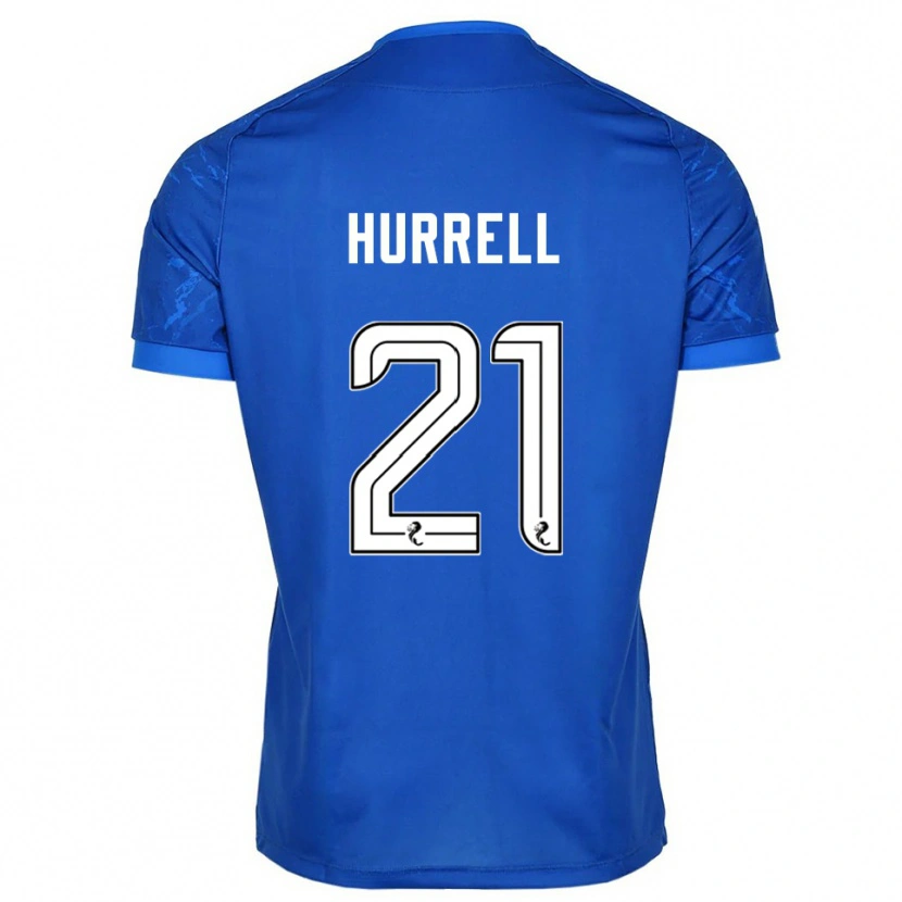 Danxen Hombre Camiseta Olivia Hurrell #21 Azul Blanco 1ª Equipación 2025/26 La Camisa México