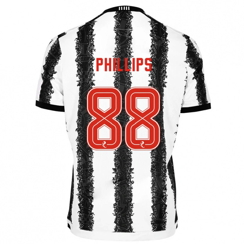 Danxen Hombre Camiseta Killian Phillips #88 Blanco Negro 1ª Equipación 2025/26 La Camisa México