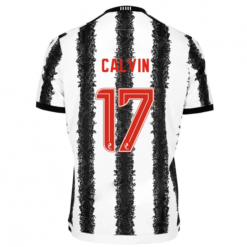 Danxen Hombre Camiseta Jalmaro Calvin #17 Blanco Negro 1ª Equipación 2025/26 La Camisa México