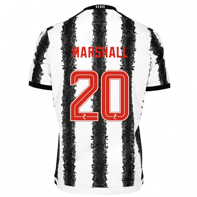 Danxen Hombre Camiseta Lewis Marshall #20 Blanco Negro 1ª Equipación 2025/26 La Camisa México