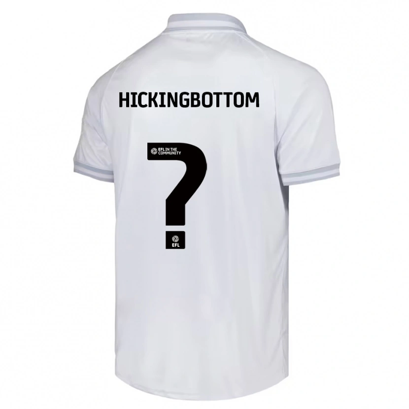 Danxen Hombre Camiseta Charlie Hickingbottom #0 Blanco Gris Negro 2ª Equipación 2025/26 La Camisa México