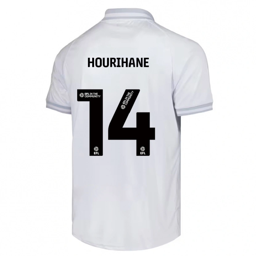 Danxen Hombre Camiseta Conor Hourihane #14 Blanco Gris Negro 2ª Equipación 2025/26 La Camisa México
