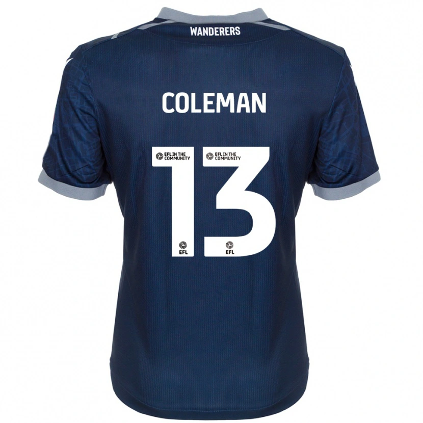 Danxen Hombre Camiseta Joel Coleman #13 Azul Marino Gris 2ª Equipación 2025/26 La Camisa México