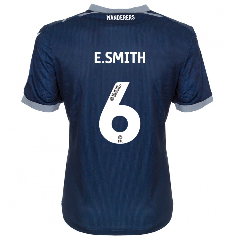 Danxen Hombre Camiseta Erin Smith #6 Azul Marino Gris 2ª Equipación 2025/26 La Camisa México