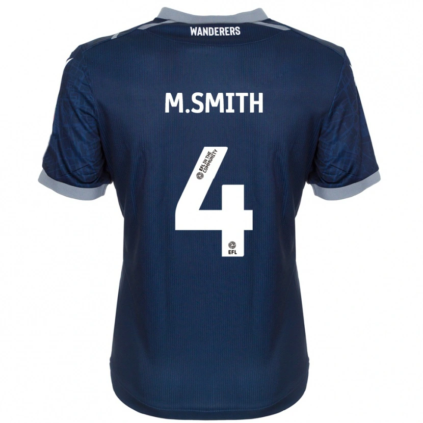 Danxen Hombre Camiseta Millicent Smith #4 Azul Marino Gris 2ª Equipación 2025/26 La Camisa México