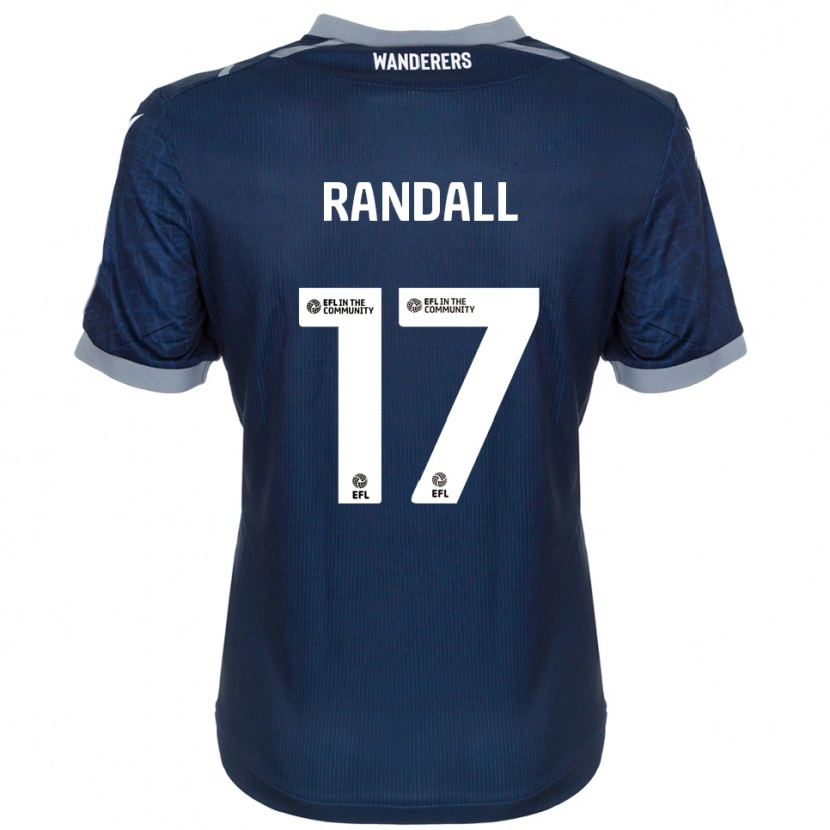 Danxen Hombre Camiseta Joel Randall #17 Azul Marino Gris 2ª Equipación 2025/26 La Camisa México
