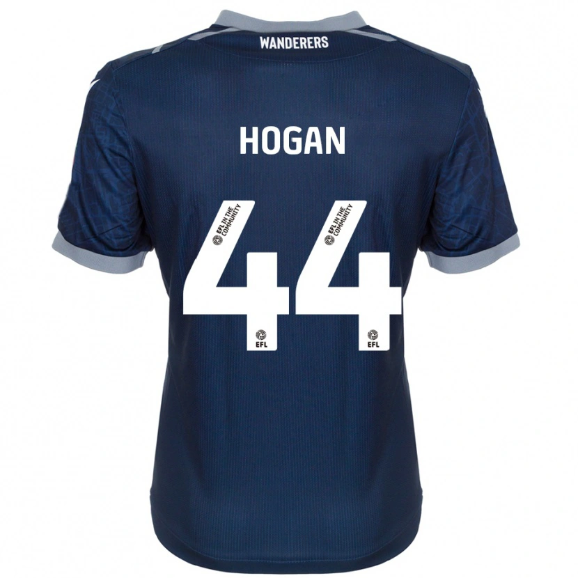 Danxen Hombre Camiseta Sean Hogan #44 Azul Marino Gris 2ª Equipación 2025/26 La Camisa México