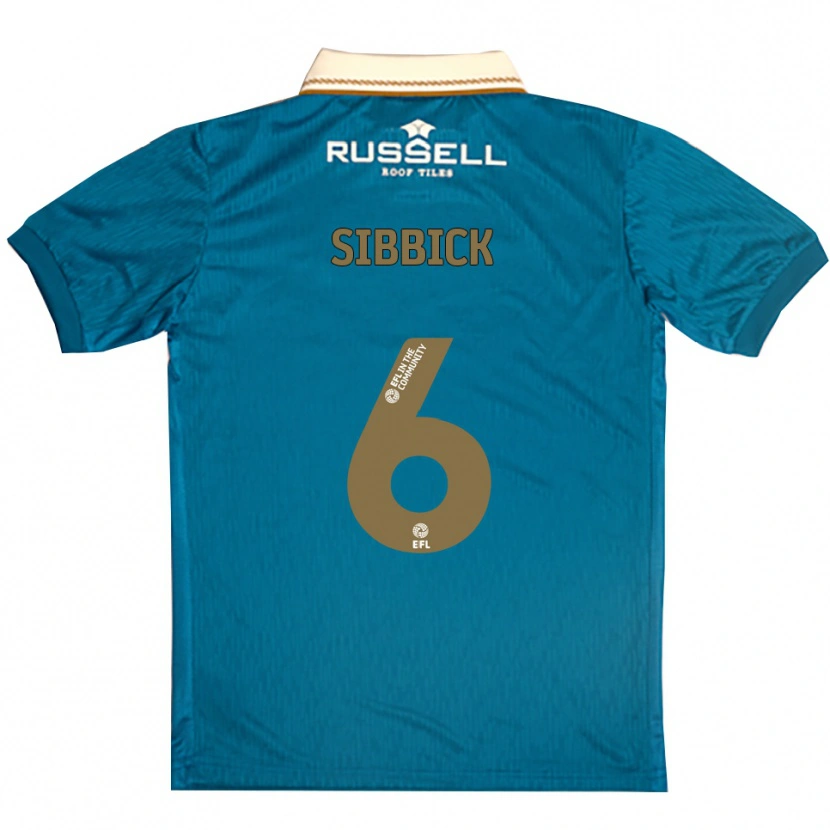 Danxen Hombre Camiseta Toby Sibbick #6 Celeste Blanco 2ª Equipación 2025/26 La Camisa México