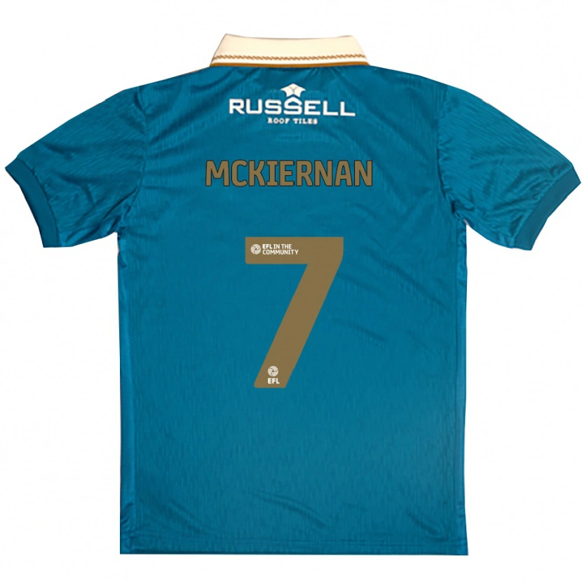 Danxen Hombre Camiseta Jj Mckiernan #7 Celeste Blanco 2ª Equipación 2025/26 La Camisa México