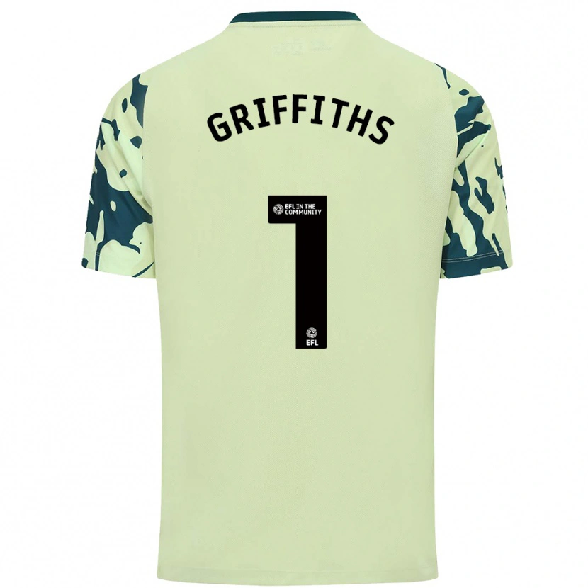 Danxen Hombre Camiseta Ewan Griffiths #1 Verde Oscuro 2ª Equipación 2025/26 La Camisa México