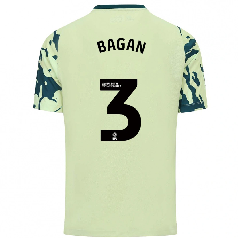 Danxen Hombre Camiseta Joel Bagan #3 Verde Oscuro 2ª Equipación 2025/26 La Camisa México