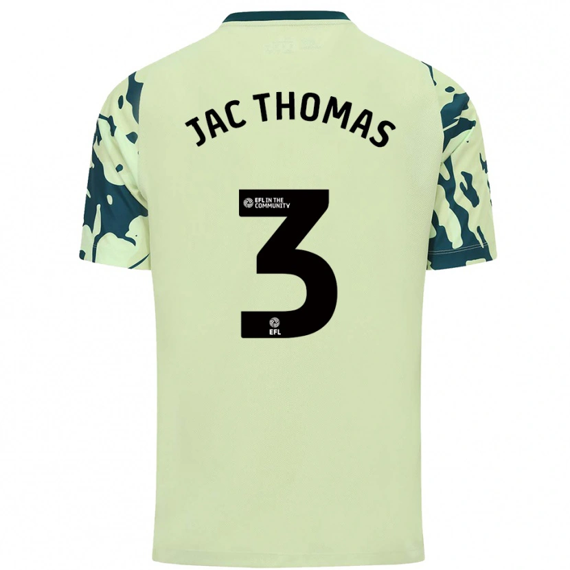 Danxen Hombre Camiseta Jac Thomas #3 Verde Oscuro 2ª Equipación 2025/26 La Camisa México